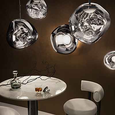 Tom Dixon Melt Pendelleuchte LED, Chrom - 50 cm günstig online kaufen