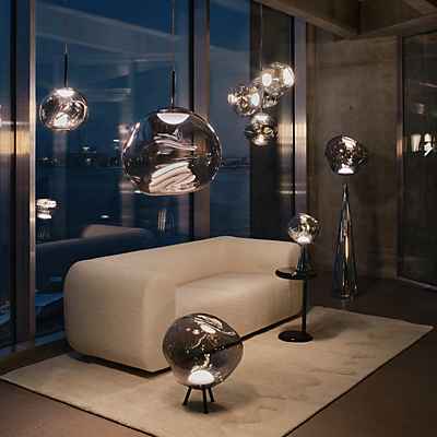 Tom Dixon Grau - Pendelleuchte Melt - Geblasenes Polycarbonat - Designer - Bild 4