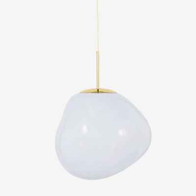 Tom Dixon Melt Pendelleuchte LED, opal/gold - ø50 cm günstig online kaufen