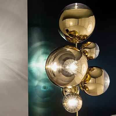 Tom Dixon Mirror Ball Stehleuchte LED 7-flammig, gold günstig online kaufen