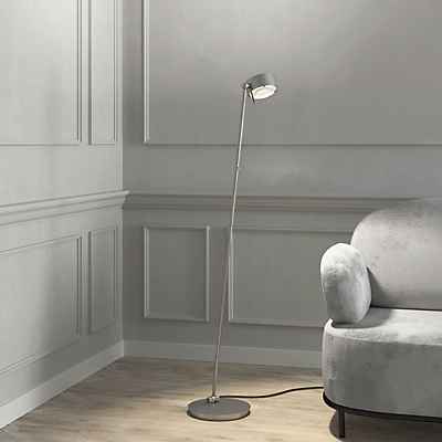 Top Light Puk! 120 Avantgarde Stehleuchte LED, nickel matt - Linse klar