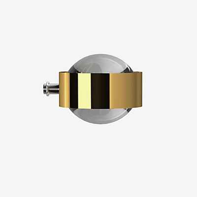 Top Light Puk Mini Mirror Spiegelleuchte LED, 24 karat vergoldet - Linse klar/Linse klar