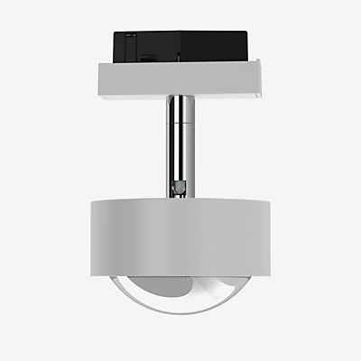 Top Light Puk Mini Turn Deckenleuchte LED für Mini Track Schiene, weiß matt/chrom - Linse klar