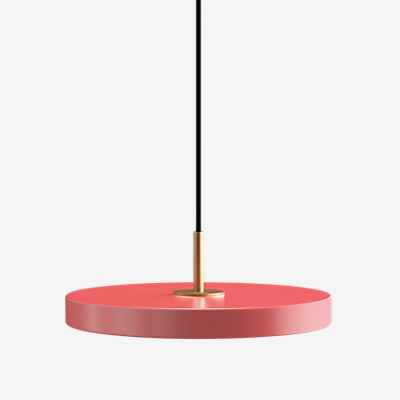 Umage Asteria Mini Pendelleuchte LED, rosa - Cover messing - Ra 83 günstig online kaufen