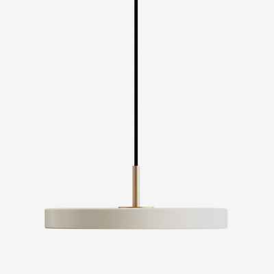 Umage Asteria Mini Pendelleuchte Led, Weiß/Cover Messing - Ra 83