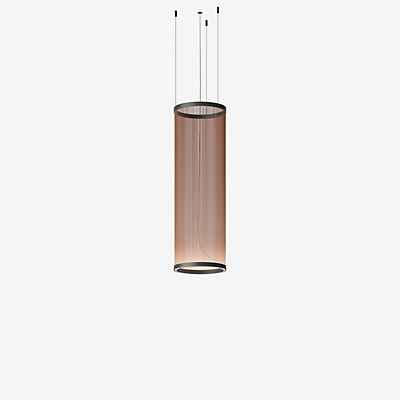 Vibia Array Pendelleuchte LED zylindrisch, rot - 113 cm - Dali günstig online kaufen