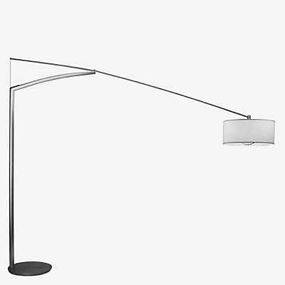 Vibia Balance Bogenleuchte, graphit - Schirm Pergament - 260 cm günstig online kaufen