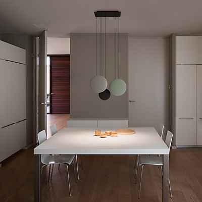 Vibia Cosmos 2510 Pendelleuchte LED 3-flammig, grün/dunkelbraun/hellgrau günstig online kaufen