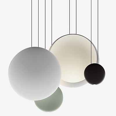 Vibia Cosmos 2516 Pendelleuchte LED 4-flammig, grün/weiß/dunkelbraun - Casambi