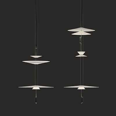 Vibia Flamingo 1560 Pendelleuchte LED, graphit - Dali günstig online kaufen