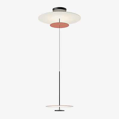 Vibia Flat Pendelleuchte LED 3-flammig, rot - ø90 cm - Casambi günstig online kaufen