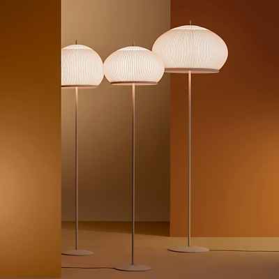 Vibia Knit Stehleuchte LED, beige - 178 cm - casambi günstig online kaufen