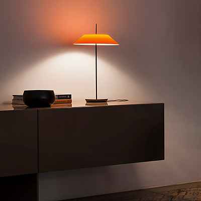 Vibia Mayfair 5500/5505 Tischleuchte LED, graphit/orange günstig online kaufen