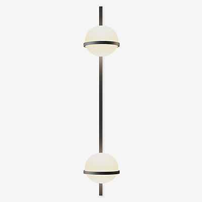 Vibia Palma Wandleuchte LED vertikal - 2-flammig, graphit - Dali günstig online kaufen