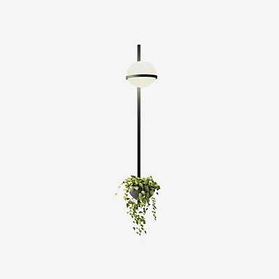Vibia Palma Wandleuchte LED vertikal - mit Pflanzentopf, graphit - 114 cm - Dali