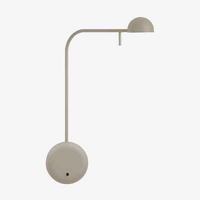 Vibia Pin Wandleuchte LED, creme - 25 cm günstig online kaufen