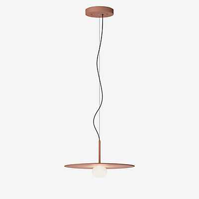 Vibia Tempo Pendelleuchte LED mit Schirm, rot - ø40 cm - Dali günstig online kaufen