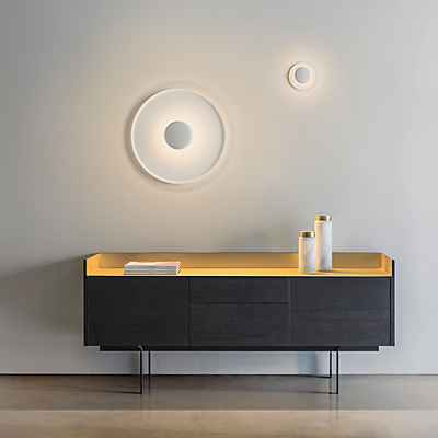 Vibia Top Decken- und Wandleuchte LED, puder - ø17 cm günstig online kaufen