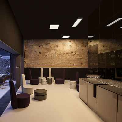 Vibia Up Deckenleuchte LED eckig, graphit - 4.000 K - 31 x 121 cm