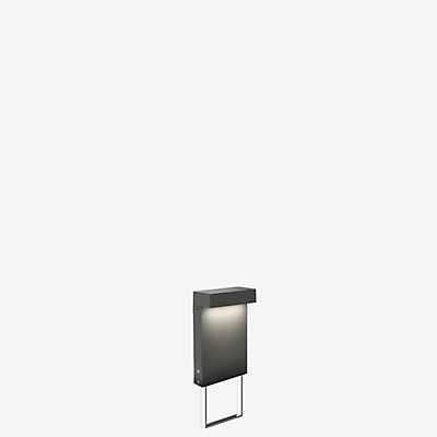 Wever & Ducré Palos Carré 1.0 Sockelleuchte LED, anthrazit - 17 cm - 2.700 K - Bodenhalterung