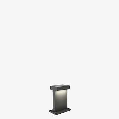 Wever & Ducré Palos Carré 2.0 Sockelleuchte LED, anthrazit - 17 cm - 3.000 K - Bodenplatte