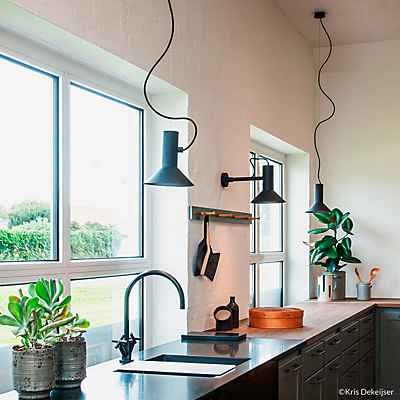 Wever & Ducré Roomor 1.1 Pendelleuchte, schwarz - 2,5 m