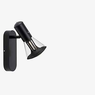less 'n' more Ethics E-WDS Decken- und Wandleuchte LED, Body schwarz/Glas klar - Casambi