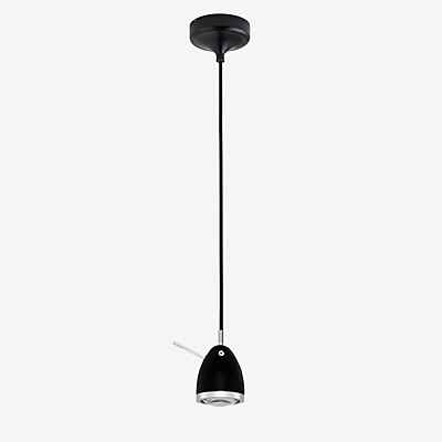 less 'n' more Ylux Y-WPL Pendelleuchte LED, Baldachin schwarz/Kopf schwarz - phasendimmbar