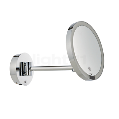 Decor Walther Just Look Miroir de maquillage mural LED avec connexion directe chrome brillant Image du produit