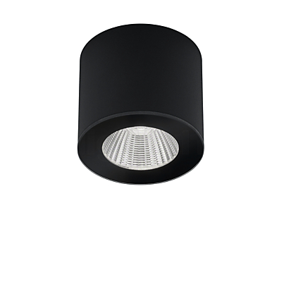 Helestra Oso, lámpara de techo redonda LED negro mate Imagen de producto