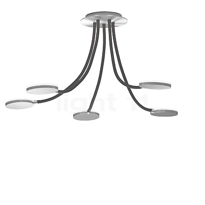 Holtkötter Flex D5 Ceiling Light LED aluminium/grey Product picture