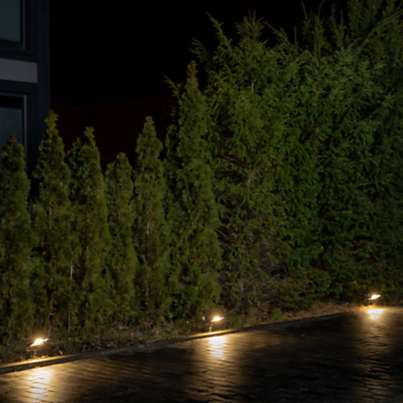 Ledvance Endura Garden Flood Projecteur pique au sol LED Exemple d'utilisation en photo