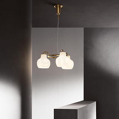 Louis Poulsen VL Ring Crown Pendant Light with 3 lamps Application picture