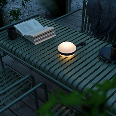 Nordlux Bring Lampe rechargeable LED Exemple d'utilisation en photo