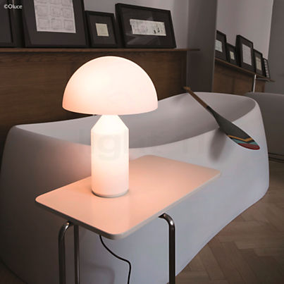 Oluce Atollo Table Lamp glass Application picture