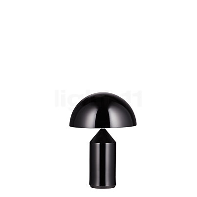 Oluce Atollo Tafellamp metaal zwart met schakelaar, ø25 cm Productafbeelding