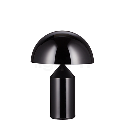 Oluce Atollo Tafellamp metaal zwart met dimmer, ø38 cm Productafbeelding