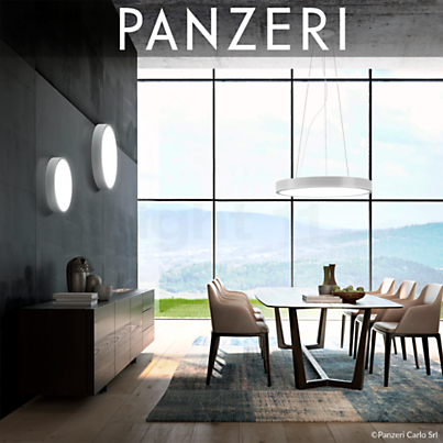 Panzeri Planet Ring Decken-/Wandleuchte LED Anwendungsbild