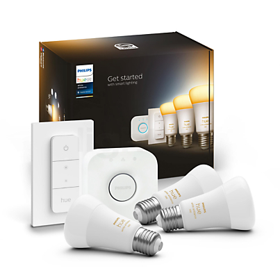 Philips Hue White Ambiance E27 LED Starter Kit - 3er Set