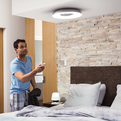 Philips White Ambiance Still Ceiling Light + Dim Switch Application picture