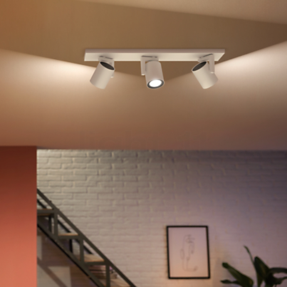 Philips Hue White and Color Ambiance Argenta 3 foyers Exemple d'utilisation en photo