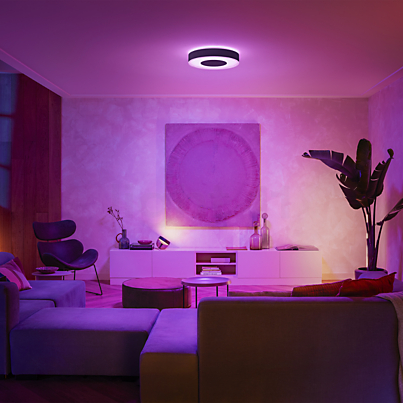 Philips Hue White and Color Ambiance Infuse Plafonnier LED Exemple d'utilisation en photo