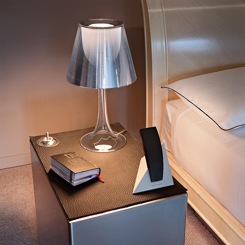 LED Design Nacht Tisch Lampe weiß Keramik Schlaf Zimmer Stoff Lese Leuchte chrom 