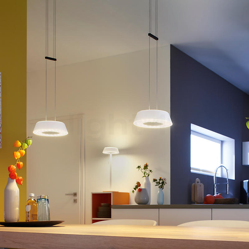 Oligo Glance Suspension LED 3 foyers Exemple d'utilisation en photo