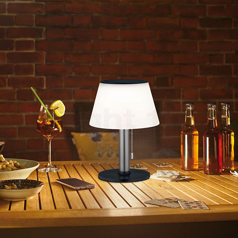 Paulmann Lillesol Lampe de table LED avec solaire Exemple d'utilisation en photo