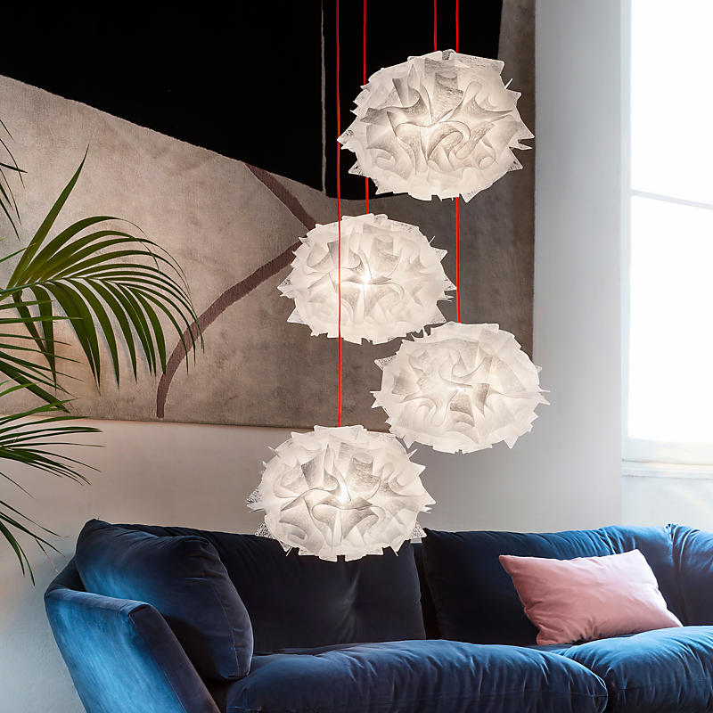 Slamp Veli Couture Pendelleuchte kabel rot - 32 cm Anwendungsbild