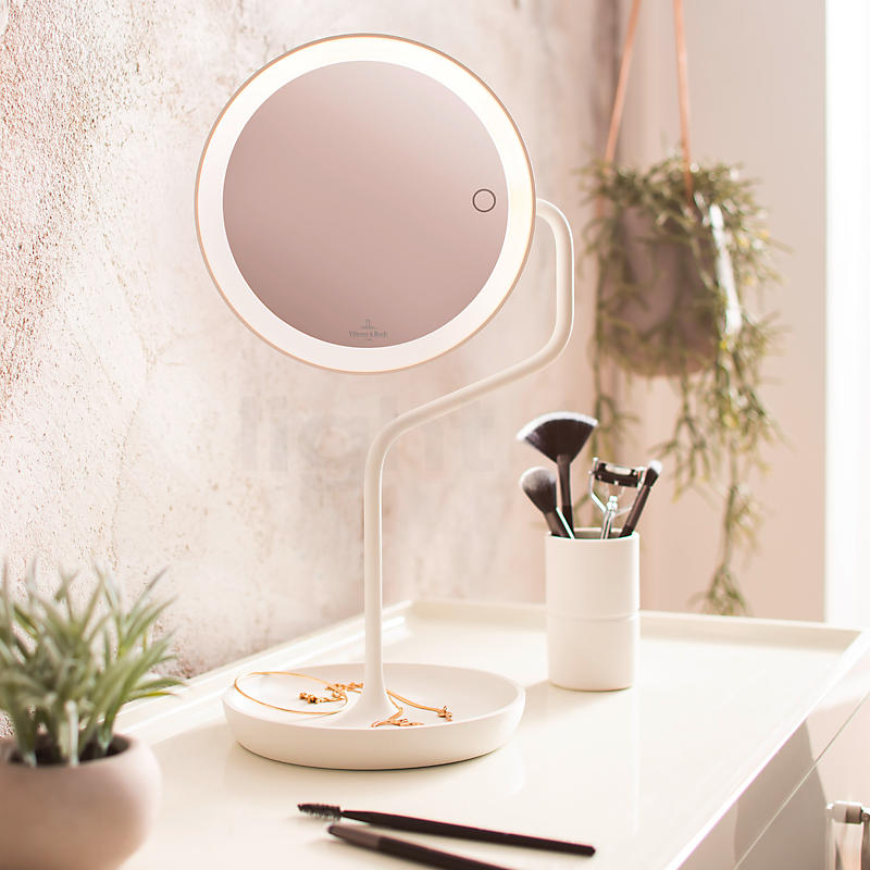 Miroir De Maquillage Avec Lumière - Miroir De Coiffage Ampoule 15 LED,  Miroir | bol