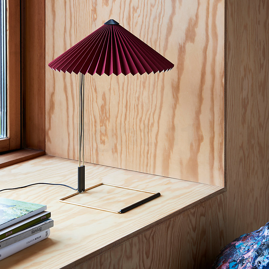 HAY Matin S Lampe de table LED Exemple d'utilisation en photo