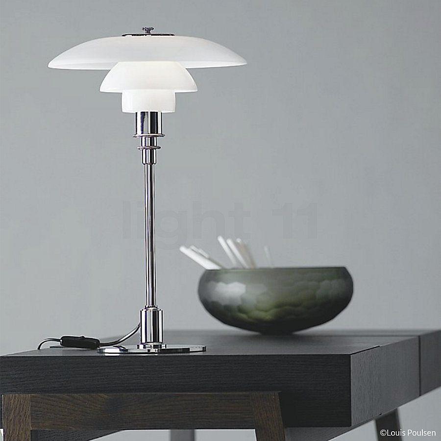 Louis Poulsen PH 3/2 Lampe de table Exemple d'utilisation en photo