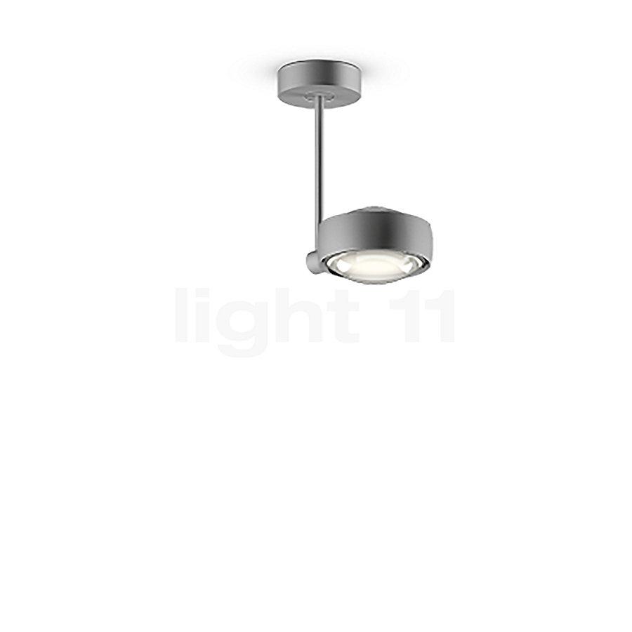 Occhio Sento Faro 20 Up D Plafondlamp LED kop chroom mat/body chroom mat/plafondkapje chroom mat - 3.000 K Productafbeelding